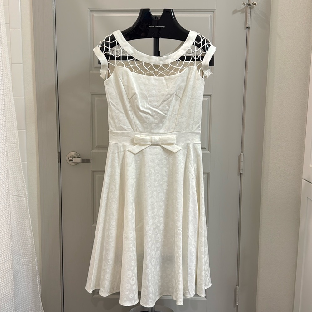 🎉 Tatyana Lattice Full Circle Retro Dress SIZE L